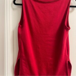 Vibrant Red Sleeveless Women's Tank Top